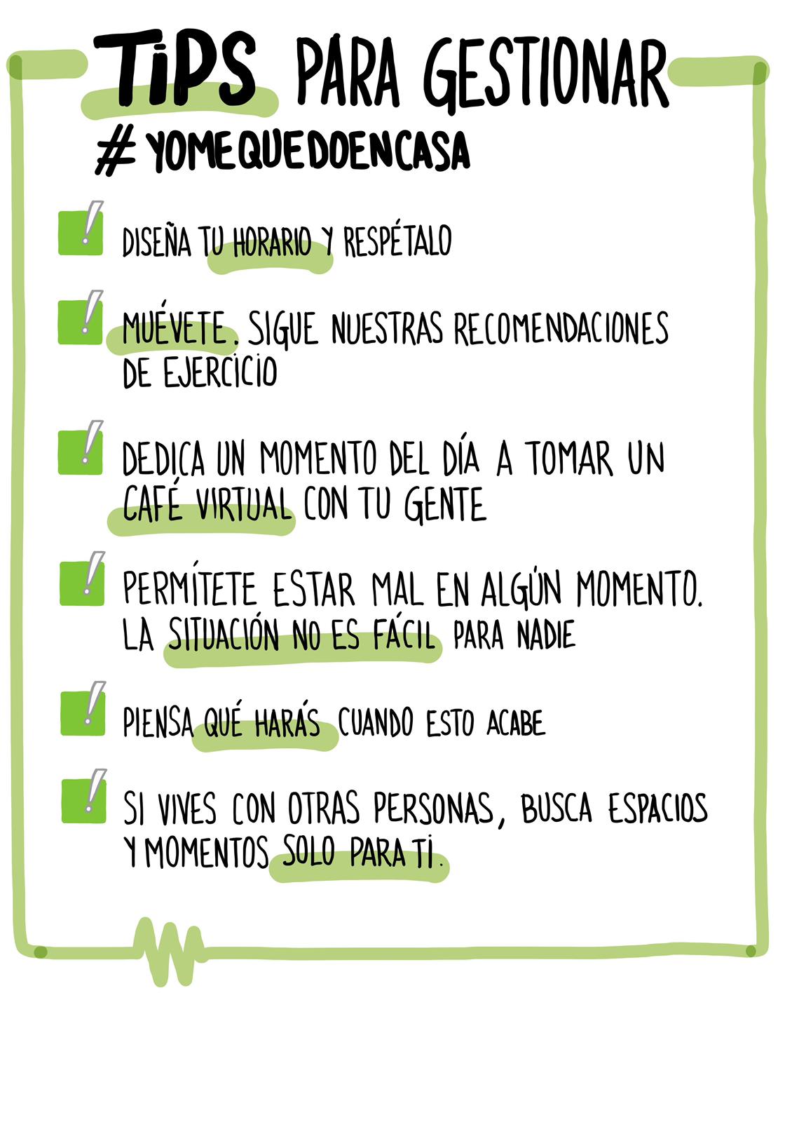 Tips para gestionar #Yomequedoencasa